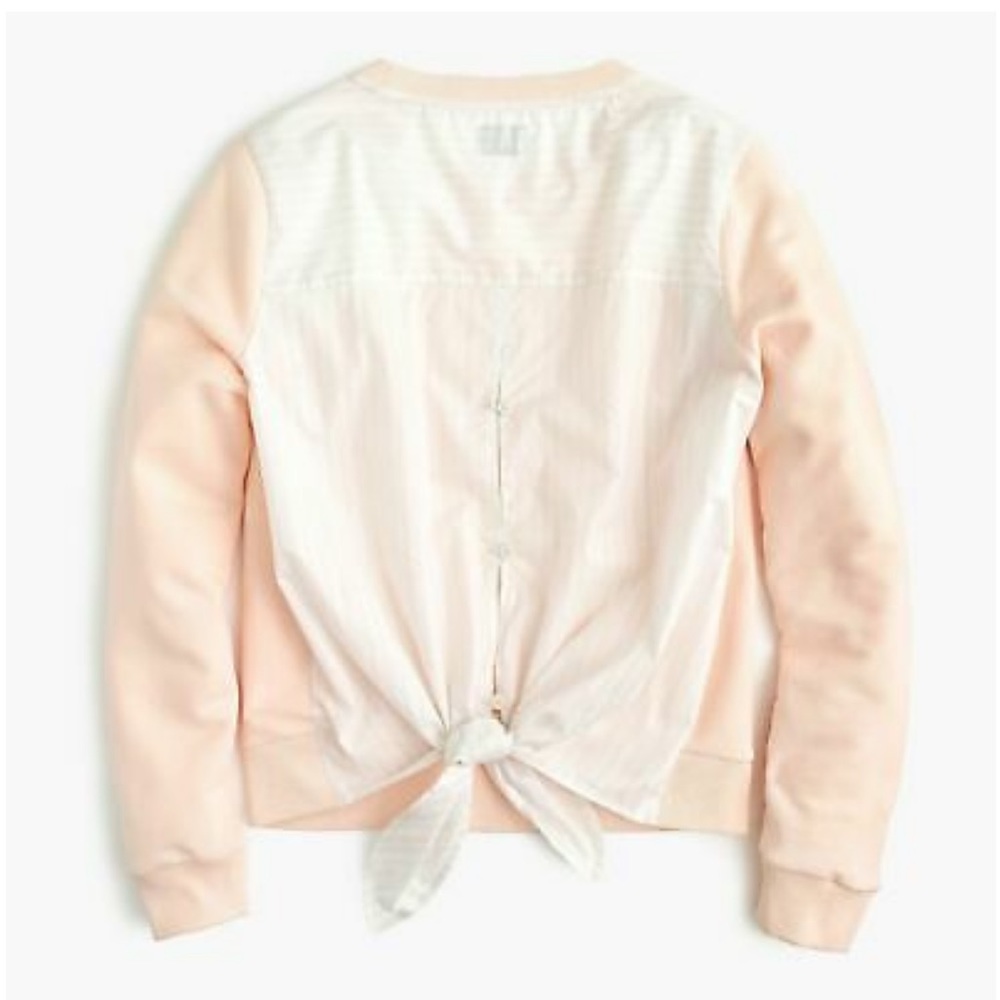J.Crew Tie Back Sweatshirt